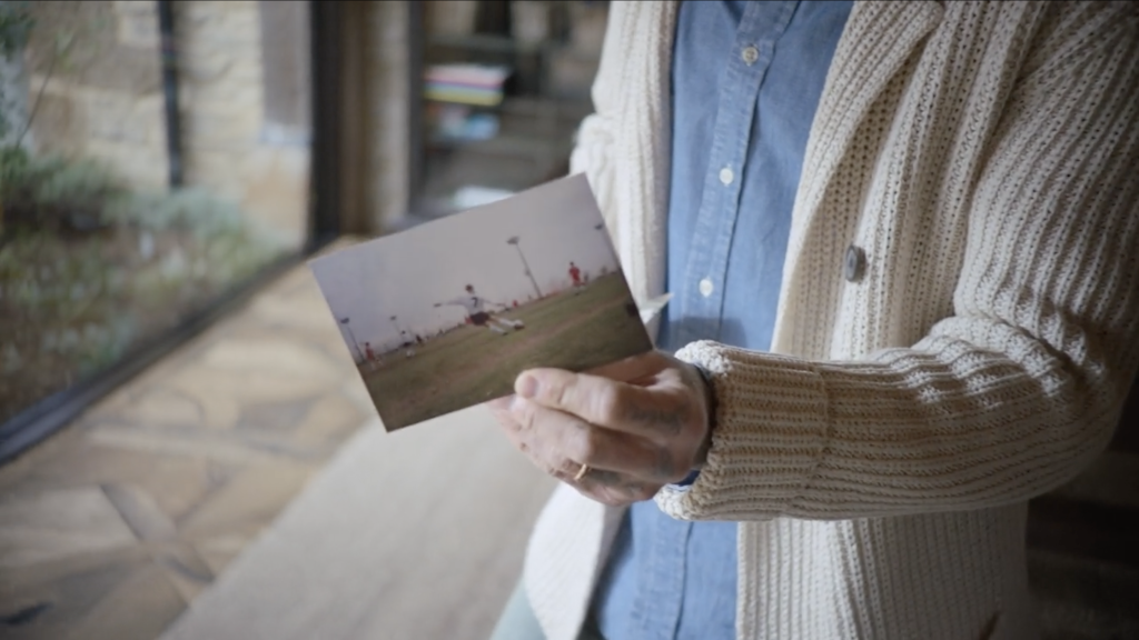 Photo de David Beckham dans son documentaire Netflix pour son interview